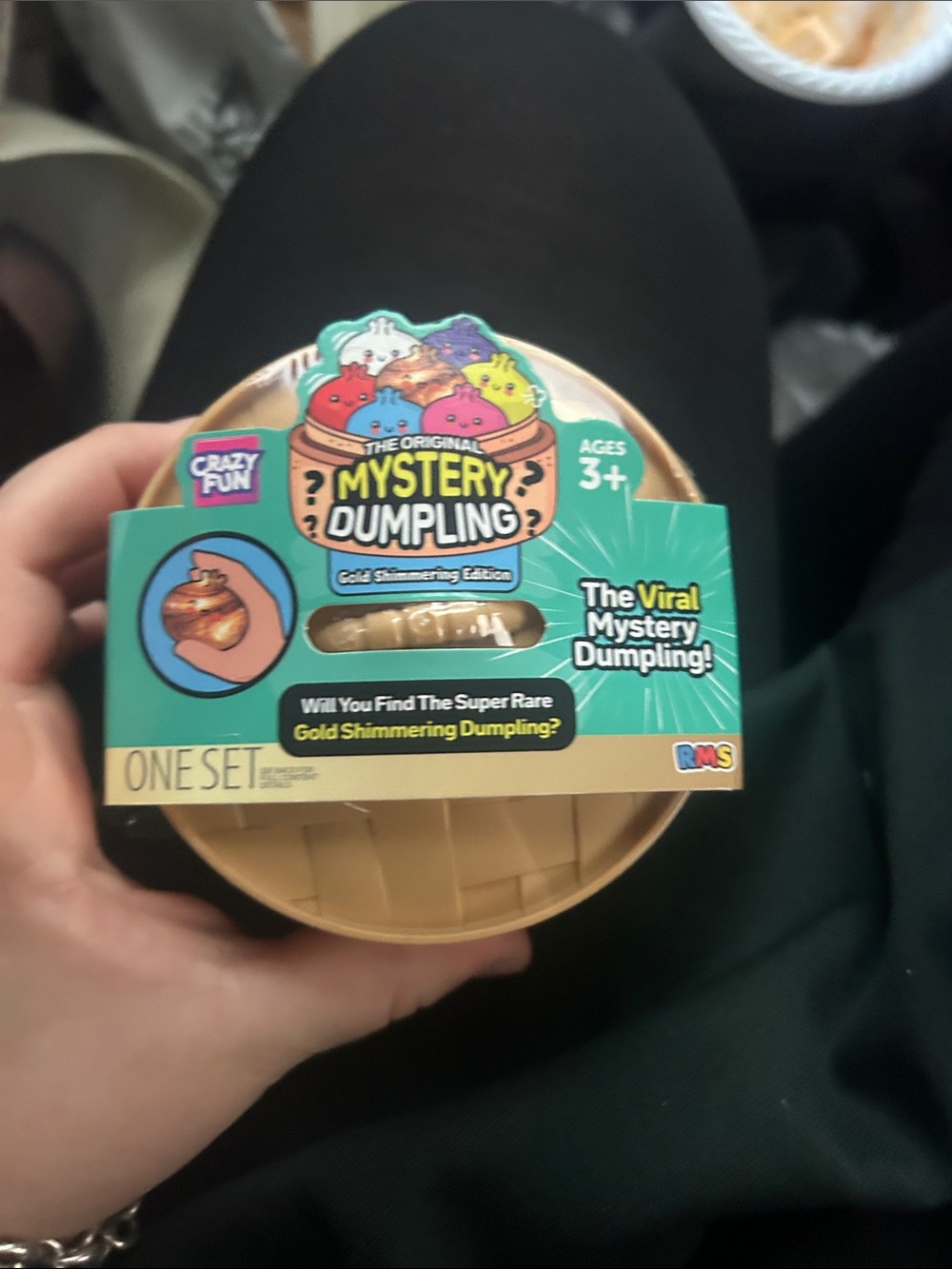 Mystery Dumpling Gold Shimmering Edition - Surprise Collectible Toy (Gold, Teal)
